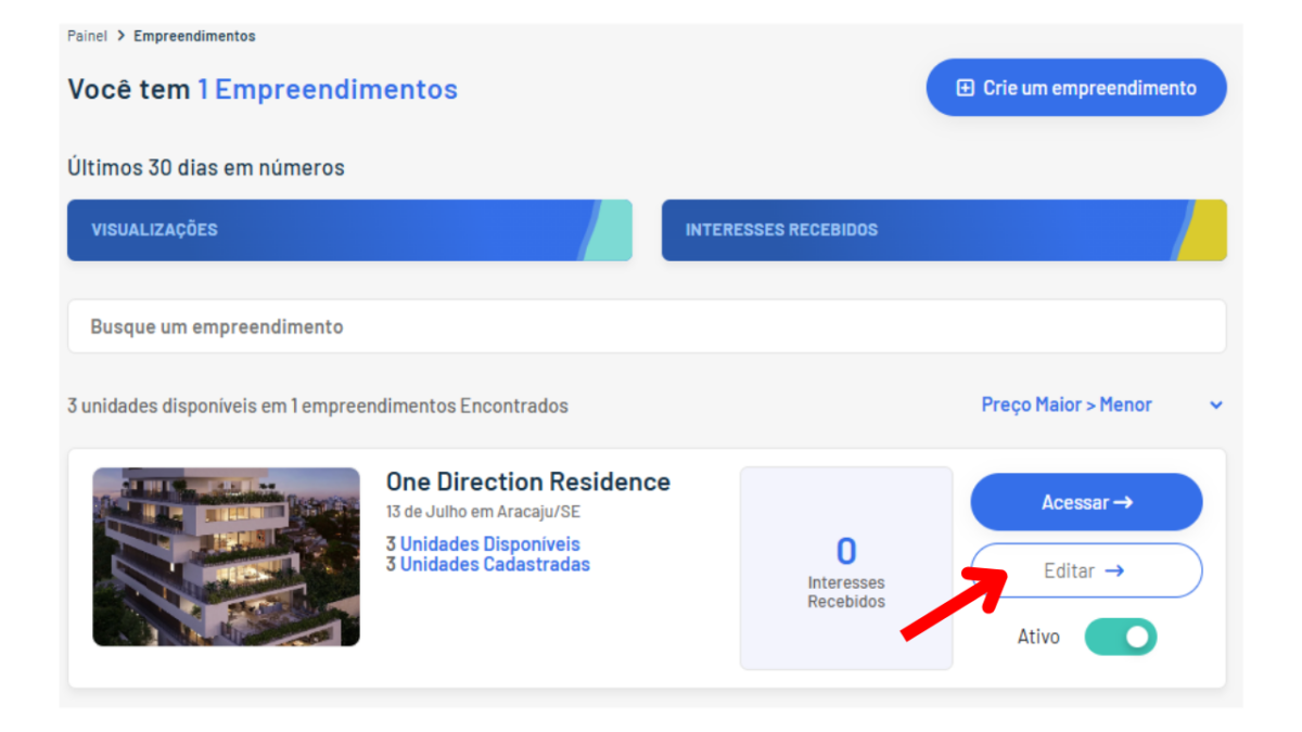 edição unidade